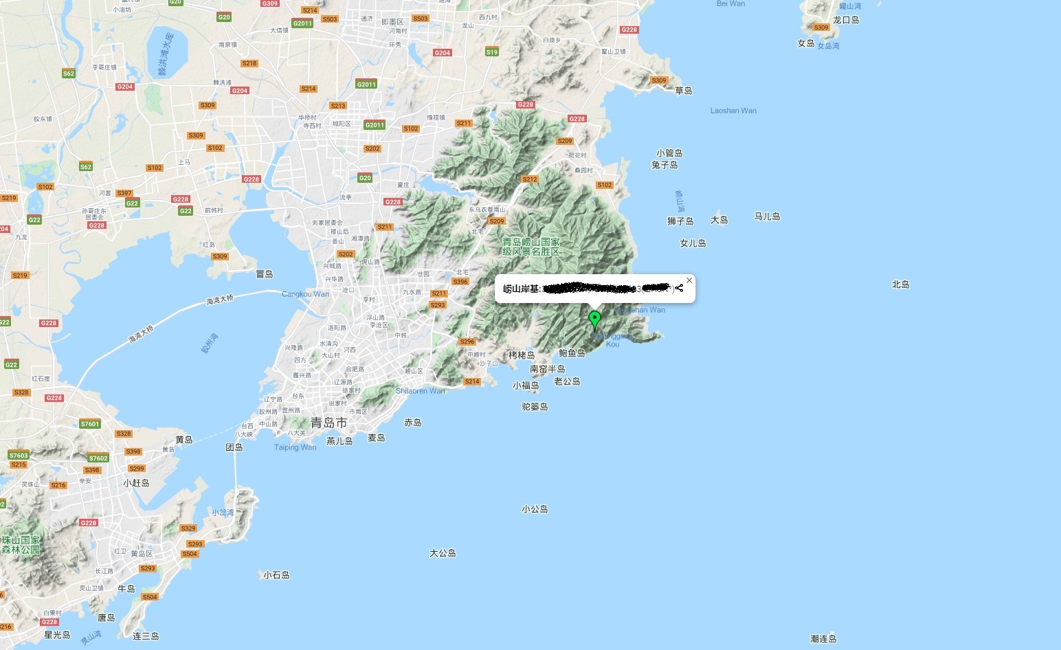 動中通系統(tǒng)采用海面多點覆蓋:岸基基站點位的擴充:為了獲得更遠的傳輸距離和通訊效果,我們建議在嶗山南側(cè)山脈靠海位置,安裝補充基站