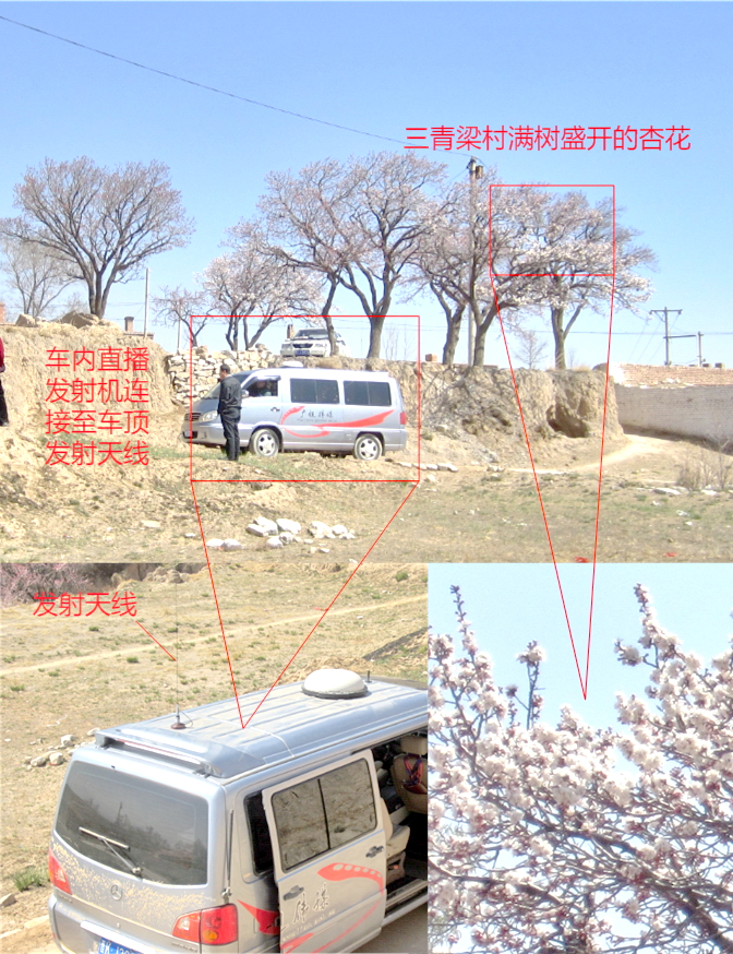 滿村杏花的山青梁村信號測試點: